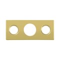 Dendesigns Brass Strike Plate for 7 in. Flush BoltPolished Brass DE931684